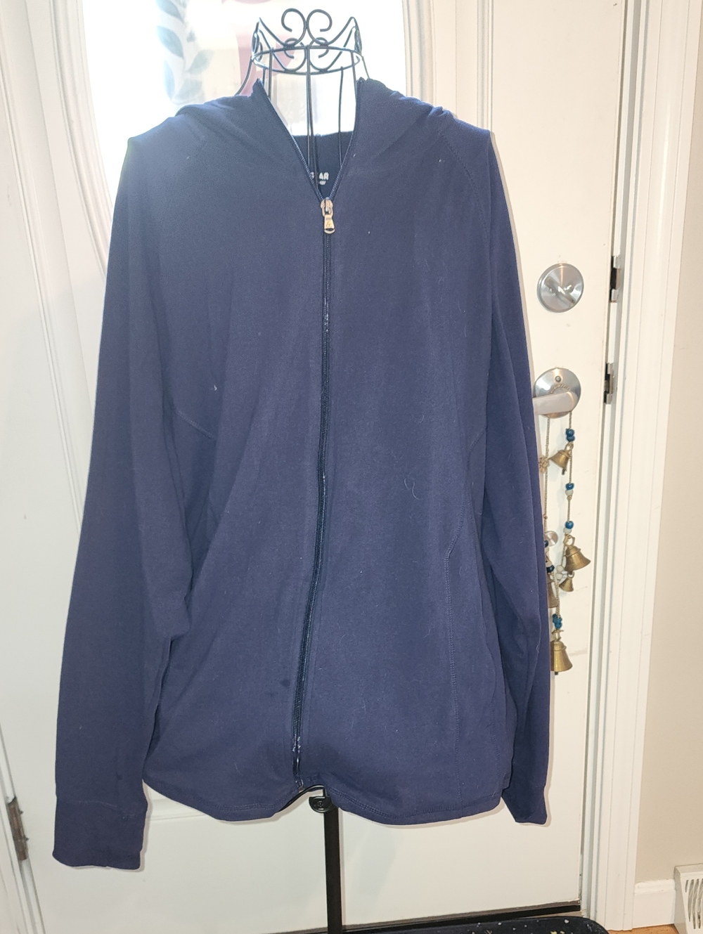 2x tek gear Navy Full-Zip Hoodie
